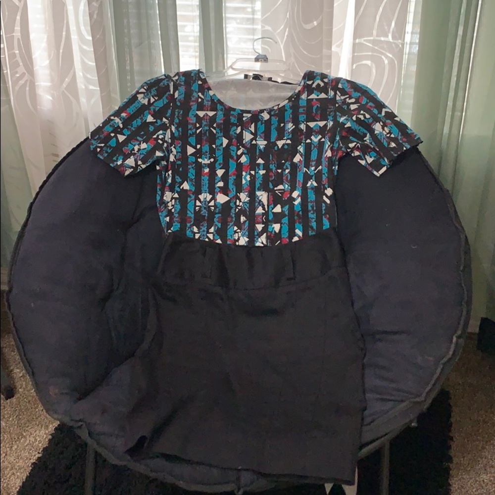 Crop top/ mini skirt together
